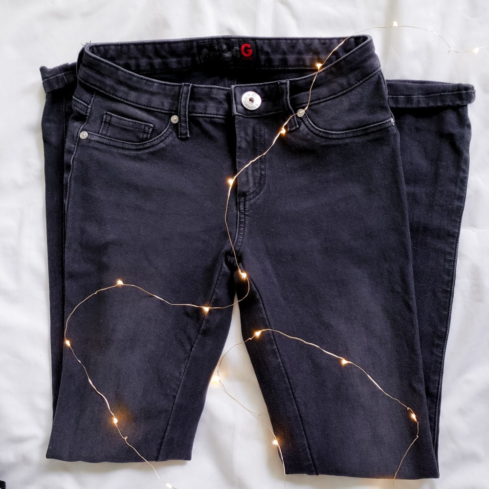 Guess black skinny jeans